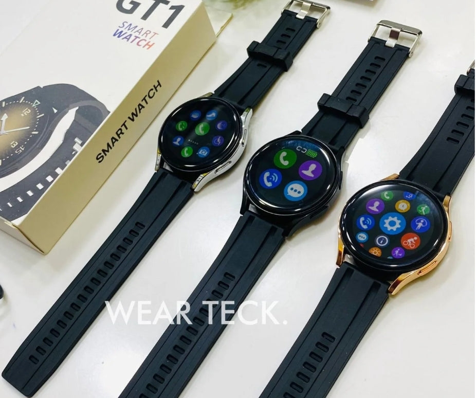 GT1 Round Dial Bluetooth Calling Smart Watch -